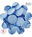 Pressions KAM - Rondes T5 Brillantes - Bleu Bébé - B20