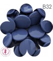 Pressions KAM - Rondes T5 Brillantes - Bleu Gris - B32