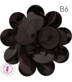 Pressions KAM - Rondes T5 Brillantes - Chocolat Noir - B6