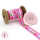 Elastique ruban - Cupcakes - Rose - 15 mm
