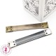 Fermoir Clic Clac - 10 cm - Argent / Bronze antique