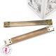 Fermoir Clic Clac - 12 cm - Argent / Bronze antique
