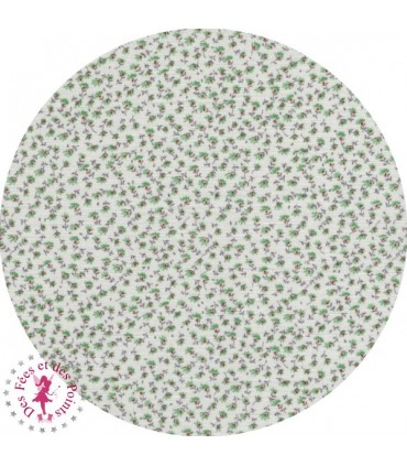 Coupons "Tendresse Verte" - Coton - 45 x 50 cm - 3 pièces - Fleurs