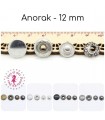 Pressions métalliques Anorak - 12 mm - 4 couleurs