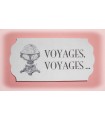 Motif thermocollant "Voyages, Voyages"