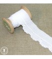 Broderie anglaise "Petits ronds" - Blanc - 3  cm