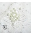 Perles ivoires - 4 mm