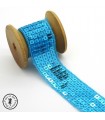 Ruban Sequins - Turquoise - 26 mm