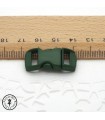 Boucle à clips - Sangle de 10 mm - Vert foncé