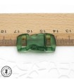 Boucle à clips - Sangle de 10 mm - Vert transparent