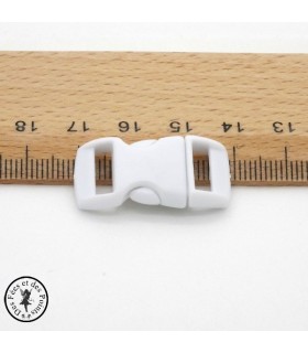 boucle clip en plastique noir haut de gamme passage pour une sangle de 25  mm largeur extérieur 64 mm hauteur 39 mm - mercerie-extra