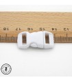 Boucle à clips - Sangle de 10 mm - Blanc