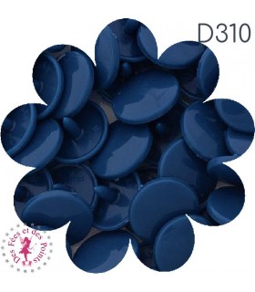 Pressions KAM - Rondes T5 Brillantes - Denim - D310