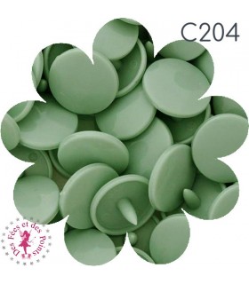 Pressions KAM - Rondes T5 Brillantes - Sauge - C204