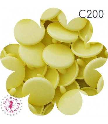 Pressions KAM - Ronde T5 Brillantes - Jaune Beurre - C200