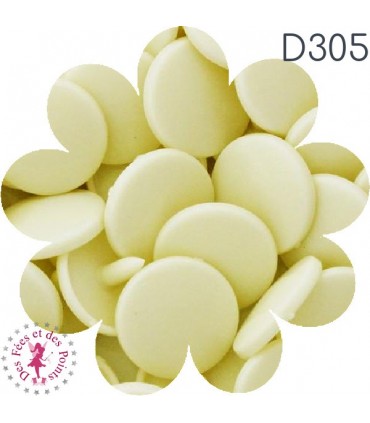 Pressions Kam - Rondes T5 Brillantes - Off White - D305