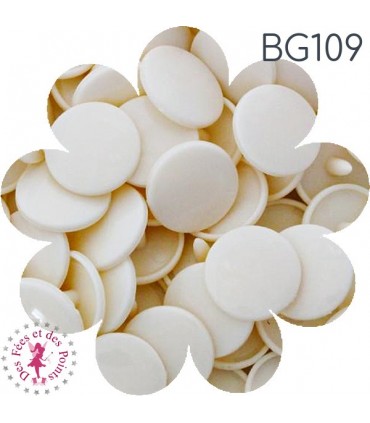 Pressions Kam - Rondes T5 Brillantes - Ivoire - BG109