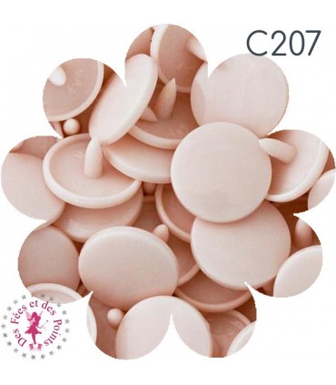 Pressions Kam - Rondes T5 Brillantes - Blush - C207