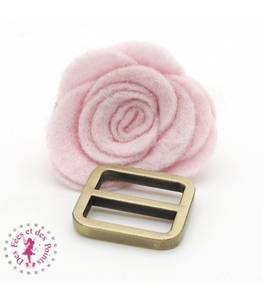 Boucle de réglage - 25 mm - Bronze