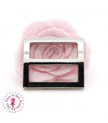 Boucle de réglage - 25 mm - Argent