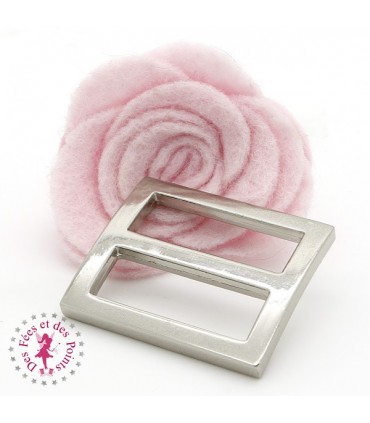 Boucle de réglage - 25 mm - Argent