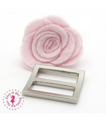 Boucle de réglage - 25 mm - Argent