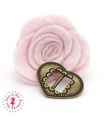 Boucle de réglage Coeur - Bronze antique