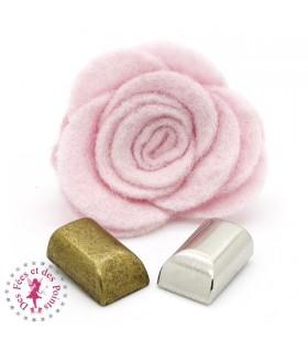 Boîtier bloqueur fermeture éclair - Bronze / Argent