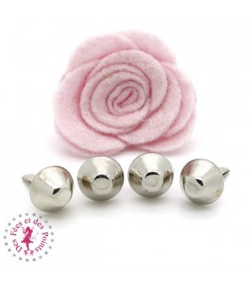 Pieds de sac à tige - "Cône" - Argent