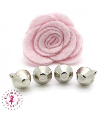 Pieds de sac à tige - "Cône" - Argent