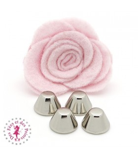 Pied de sac à clipser - "Dôme" - Argent