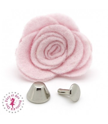 Pied de sac à clipser - "Dôme" - Argent