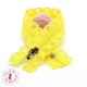 Fermeture éclair dentelle avec crochet 20/25 cm - Jaune Soleil