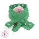 Fermeture éclair dentelle avec crochet 20/25 cm - Vert