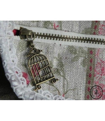 Fermeture éclair métallique avec crochet - 20 cm - Brun chocolat