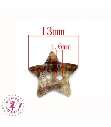 Etoile en nacre - 13 mm