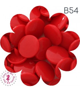 Pressions KAM - Rondes T5 Brillantes - Rouge Intense - B54