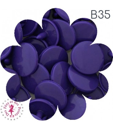 Pressions KAM - Rondes T5 Brillantes - Violet - B35
