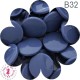 Pressions KAM - Rondes T5 Brillantes - Bleu Gris - B32