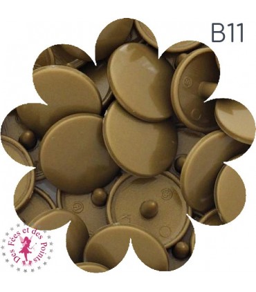 Pressions KAM - Rondes T5 Brillantes - Bronze Or - B11