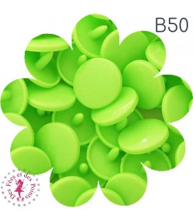 Pressions KAM - Rondes T5 Brillantes - Vert Flashy - B50