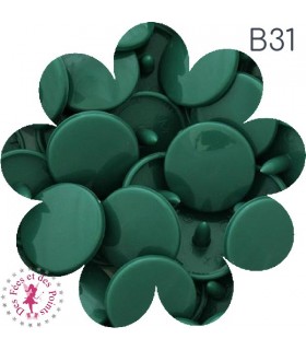Pressions KAM - Rondes T5 Brillantes - Vert Militaire - B31