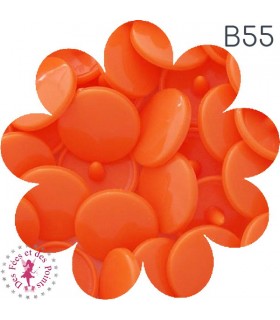 Pressions KAM - Rondes T5 Brillantes - Orange - B55