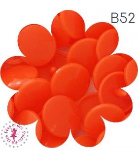 Pressions KAM - Rondes T5 Brillantes - Orange Vif - B52