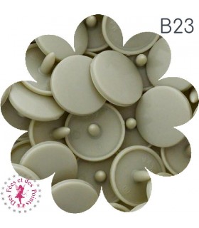 Pressions KAM - Rondes T5 Brillantes - Mastic - B23