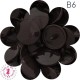 Pressions KAM - Rondes T5 Brillantes - Chocolat Noir - B6