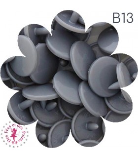 Pressions KAM - Rondes T5 Brillantes - Gris Etain - B13