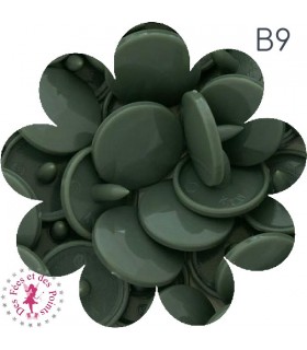 Pressions KAM - Rondes T5 Brillantes - Gris Vert - B9