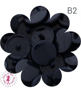 Pressions KAM - Rondes T5 Brillantes - Noir Bleuté - B2