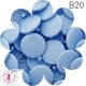 Pressions KAM - Rondes T3 Brillantes - Bleu Bébé - B20